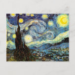 Van Gogh Sterrennacht Fine Art Briefkaart<br><div class="desc">Sterrennacht,  mooie kunst van Vincent van Gogh.</div>
