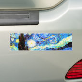 Van Gogh Sterrennacht Fine Art Bumpersticker (Op auto)