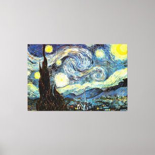 Van Gogh Sterrennacht Fine Art Canvas Afdruk