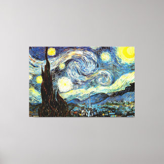 Van Gogh Sterrennacht Fine Art Canvas Afdruk