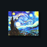 Van Gogh Sterrennacht Fine Art Canvas Afdruk<br><div class="desc">Sterrennacht,  mooie kunst van Vincent van Gogh.</div>