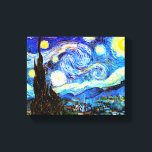 Van Gogh Sterrennacht Fine Art Canvas Afdruk<br><div class="desc">Sterrennacht, mooie kunst van Vincent van Gogh.</div>