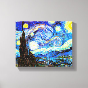 Van Gogh Sterrennacht Fine Art Canvas Afdruk