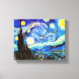 Van Gogh Sterrennacht Fine Art Canvas Afdruk