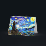 Van Gogh Sterrennacht Fine Art Kaart<br><div class="desc">Sterrennacht,  goede kunst van Vincent van Gogh.</div>