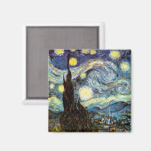 Van Gogh Sterrennacht Fine Art Magneet (Voorkant / Achterkant)
