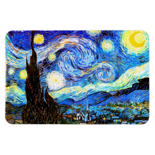 Van Gogh Sterrennacht Fine Art Magneet