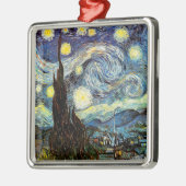 Van Gogh Sterrennacht Fine Art Metalen Ornament (Links)