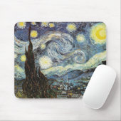 Van Gogh Sterrennacht Fine Art Muismat (Met muis)