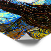 Van Gogh Sterrennacht Fine Art Poster (Hoek)