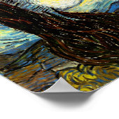 Van Gogh Sterrennacht Fine Art Poster (Hoek)