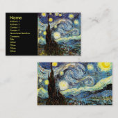 Van Gogh Sterrennacht Fine Art Visitekaartje (Voorkant / Achterkant)