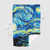 Van Gogh - Sterrennacht Golfhanddoek (Insitu)