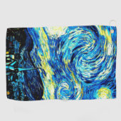 Van Gogh - Sterrennacht Golfhanddoek (Horizontaal)
