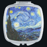 VAN GOGH STERRENNACHT HANDTAS SPIEGELTJE<br><div class="desc">"van gogh vincent",  sterrennacht,  "beroemd schilderij",  ,  sterren,  hemel,  "fijne kunst",  blauw</div>