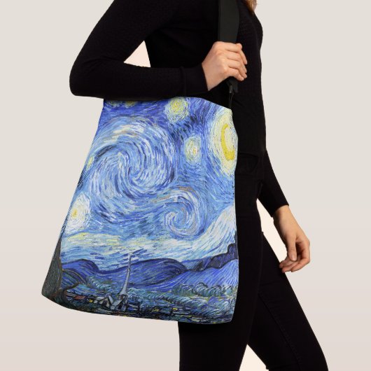 Van Gogh Sterrennacht Impressionisme Canvas tas (Dichtbij)