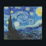 Van Gogh Sterrennacht. Impressionisme  kunst Fleece Deken<br><div class="desc">Van Gogh "De Sterrennacht" deken.</div>