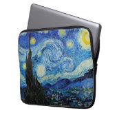 Van Gogh Sterrennacht. Impressionisme  kunst Laptop Sleeve (Voorkant Links)