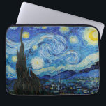 Van Gogh Sterrennacht. Impressionisme  kunst Laptop Sleeve<br><div class="desc">Van Gogh "De Sterrennacht" laptophoes.</div>