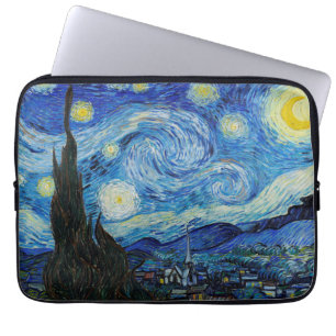Van Gogh Sterrennacht. Impressionisme  kunst Laptop Sleeve