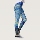 Van Gogh Sterrennacht. Impressionisme  kunst Leggings (Rechts)