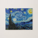 Van Gogh Sterrennacht. Impressionisme  kunst Legpuzzel<br><div class="desc">Van Gogh "De Sterrennacht" puzzel.</div>