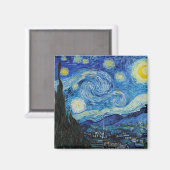 Van Gogh Sterrennacht. Impressionisme  kunst Magneet (Voorkant / Achterkant)