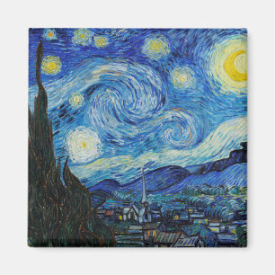 Van Gogh Sterrennacht. Impressionisme  kunst Magneet