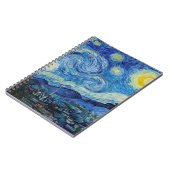 Van Gogh Sterrennacht. Impressionisme  kunst Notitieboek (Linkerzijde)