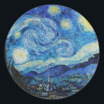 Van Gogh Sterrennacht. Impressionisme  kunst Ronde Sticker<br><div class="desc">Van Gogh,  de Sterrennacht.</div>