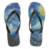 Van Gogh Sterrennacht. Impressionisme  kunst Teenslippers (Voetbed)