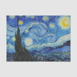 Van Gogh Sterrennacht. Impressionisme  kunst Tissuepapier