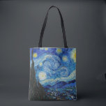 Van Gogh Sterrennacht. Impressionisme  kunst Tote Bag<br><div class="desc">Van Gogh "De Sterrennacht" canvas tas.</div>