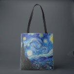 Van Gogh Sterrennacht. Impressionisme  kunst Tote Bag<br><div class="desc">Van Gogh "De Sterrennacht" canvas tas.</div>