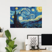Van Gogh Sterrennacht Impressionist Painting Poster (Thuiskantoor)