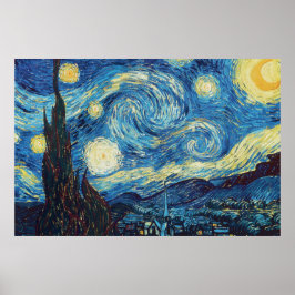 Van Gogh Sterrennacht Impressionist Painting Poster