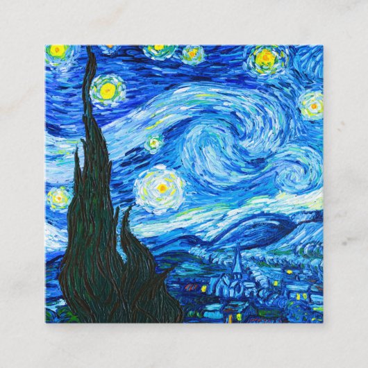 Van Gogh Sterrennacht Informatiekaartje (Voorkant)