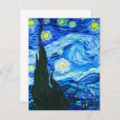 Van Gogh Sterrennacht Informatiekaartje (Voorkant / Achterkant)