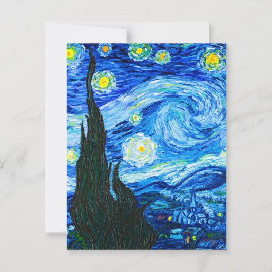 Van Gogh Sterrennacht Kaart (Voorkant)