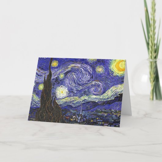 Van Gogh Sterrennacht Kaart (Voorkant)