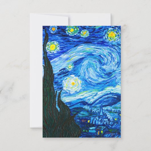 Van Gogh Sterrennacht Kaart (Voorkant)