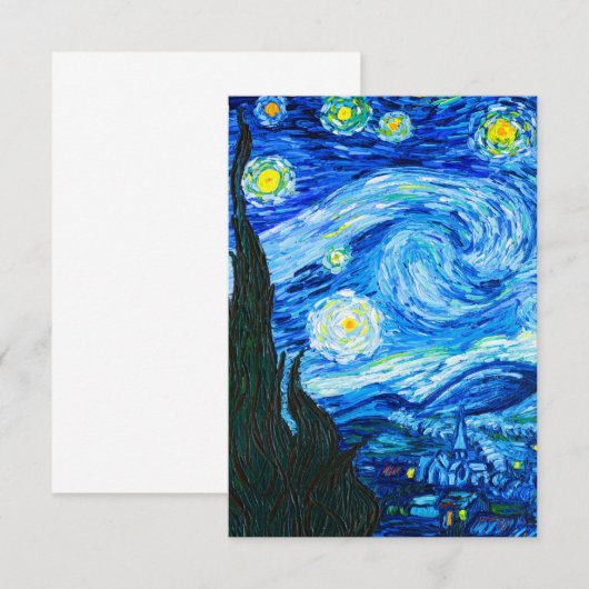 Van Gogh Sterrennacht Kaart (Voorkant / Achterkant)