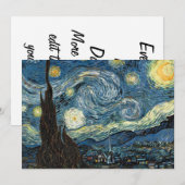 Van Gogh Sterrennacht Kaart (Voorkant / Achterkant)