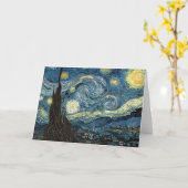Van Gogh Sterrennacht Kaart (Gele Bloem)