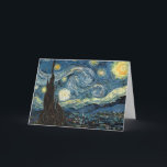 Van Gogh Sterrennacht Kaart<br><div class="desc">Vincent Van Gogh beroemd schilderij sterrennacht</div>
