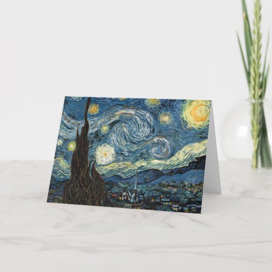 Van Gogh Sterrennacht Kaart (Voorkant)