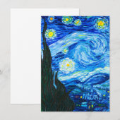 Van Gogh Sterrennacht Kaart (Voorkant / Achterkant)