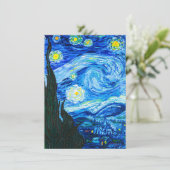 Van Gogh Sterrennacht Kaart (Staand voorkant)