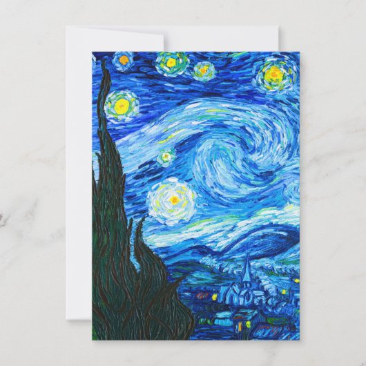 Van Gogh Sterrennacht Kaart (Voorkant)