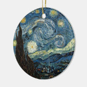 Van Gogh Sterrennacht Keramisch Ornament (Links)